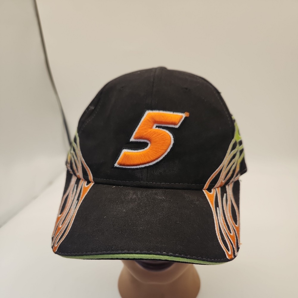 VINTAGE CHASE 2010 #5 BIG NUMBER ELEMENT FLAME HAT CAP MARK MARTIN HENDRICK NWT
